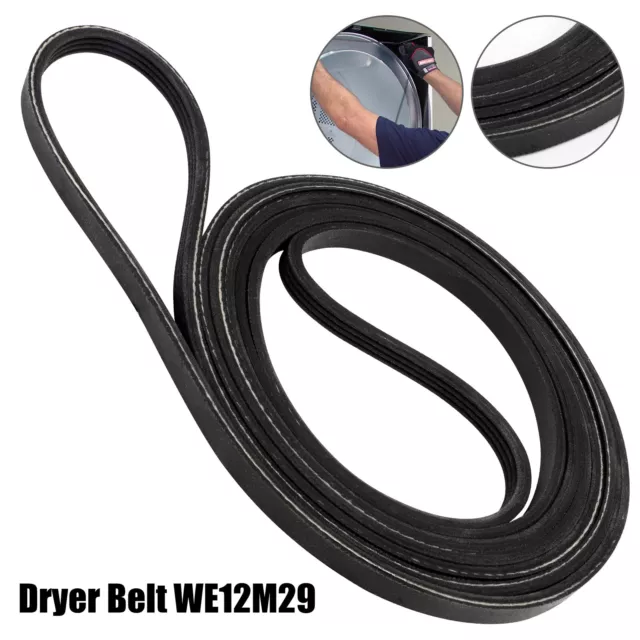 WE12M29 Dryer Drum Drive Belt Replacement for GE Hotpoint Kenmore 137292700 Part