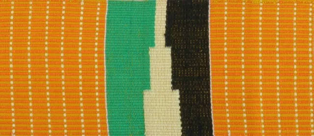 Kente scarf stole Ghana African cloth handwoven Ashanti