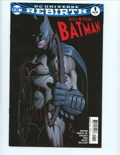 All Star Batman #1 Comic Book 2016 VF Scott Snyder John Romita Cover DC Rebirth