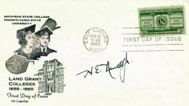 RARE! "NASA" Homer E. Newell Jr Hand Signed FDC Dated 1955