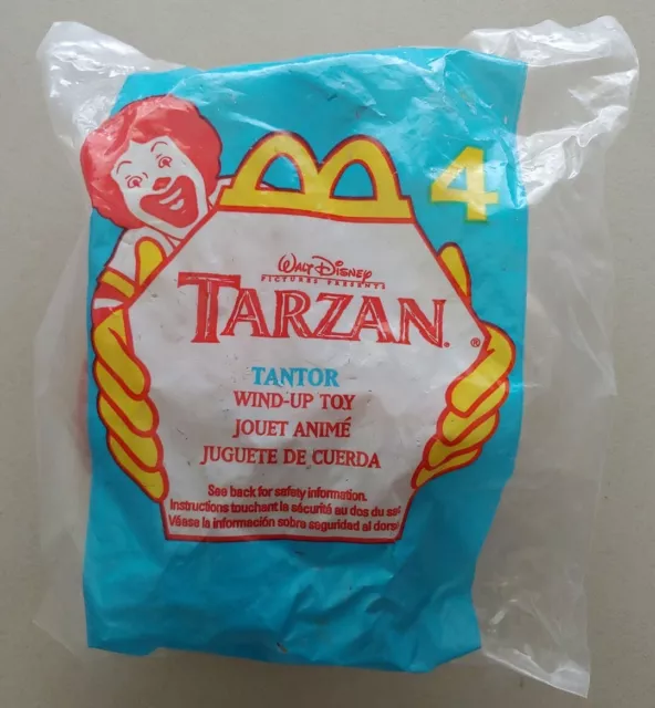 Disney Tarzan Tantor Wind-Up Toy #4 1999 McDonald's Happy Meal Toy New Sealed