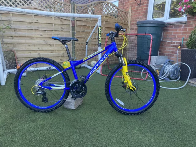 CARRERA BLAST JUNIOR 24in. Wheel 7 Speed Mountain Bike for Boys Blue 93.82 PicClick UK