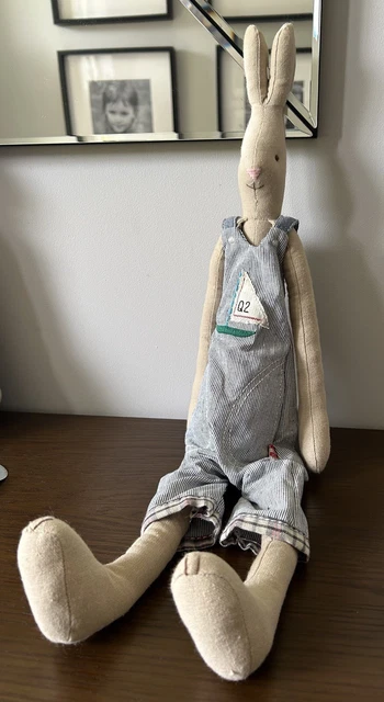 MAILEG BROTHER & Sister Rabbit In Overalls w/Sailboat ~ Excellent ...