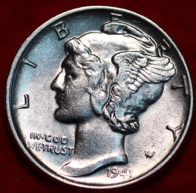 Uncirculated 1941 Philadelphia Mint Silver Mercury Dime