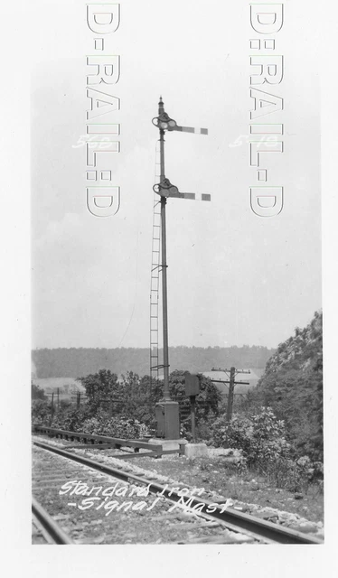 9B760 RP 1918/60s WESTERN MARYLAND RR IRON SIGNAL MAST CUMBERLAND MD