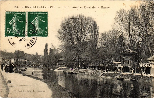 CPA Joinville-le-Pont L'Ile Fanac and Quai de la Marne FRANCE (13399495)