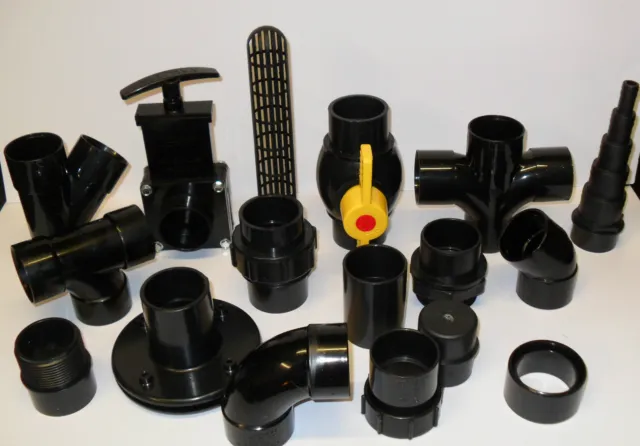 1.5" Solvent Weld Pipe and Fittings. Koi Fish Pond Filter