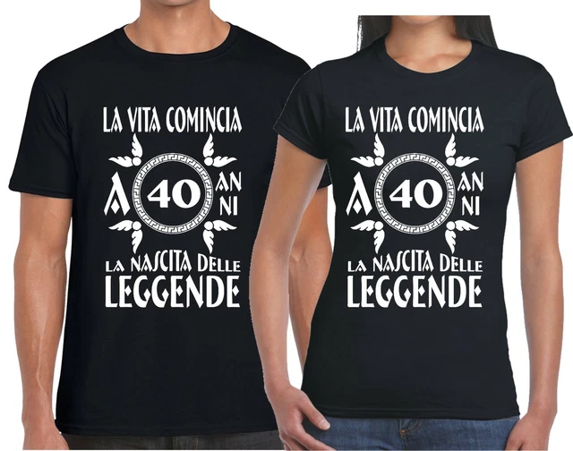 T SHIRT 40 ANNI Nascita delle Leggende Idea Regalo Compleanno Maglietta da uomo EUR 13 89 PicClick IT