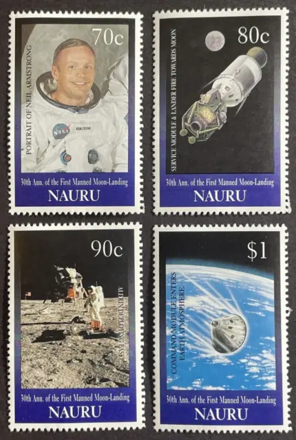 Nauru  Set of 4 Stamps MNH - 1999 - 30TH ANN - 1ST MANNED MOON LANDING