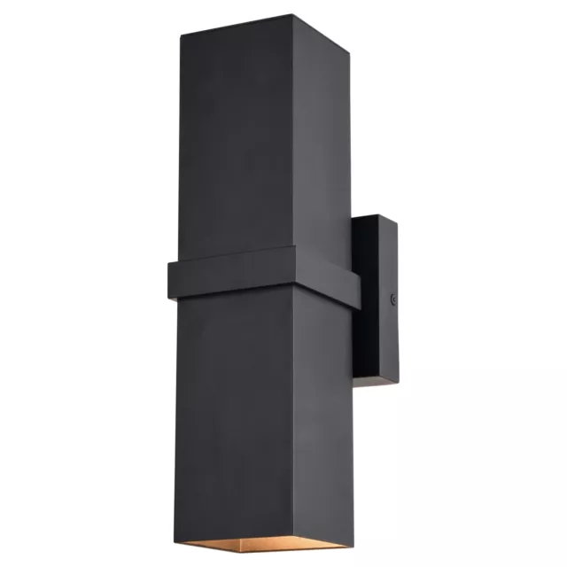 Vaxcel Lighting T0661 Lavage 2 Light 14" Tall Wall Sconce - Black