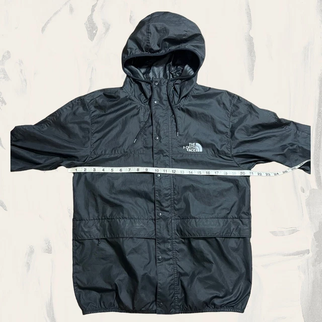 Giacca a guscio leggera da uomo nera The North Face Hyvent con cappuccio (taglia M) T268 7
