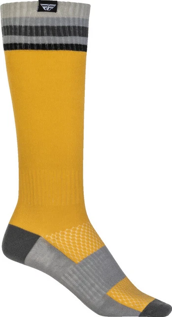 Fly Racing MX Yellow Thin Socks