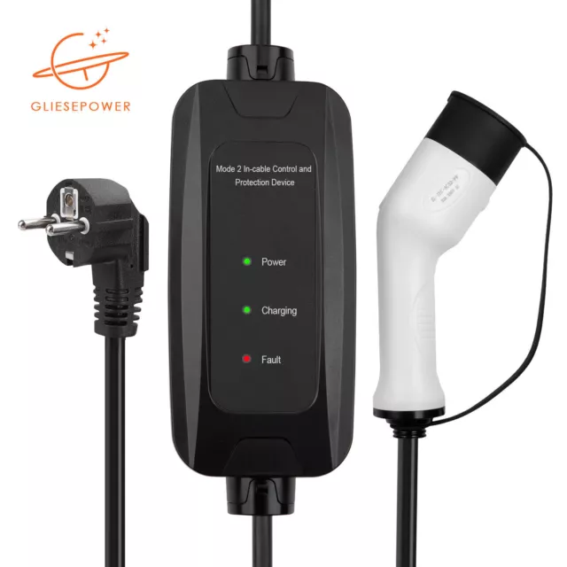 EU Stecker 5M Typ2 Ladekabel für Elektroauto Ladestecker 16A 220V Schuko