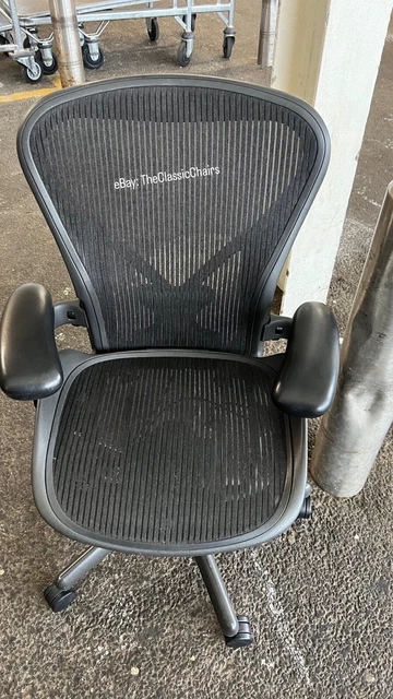 Herman Miller Aeron Size B Chair - Fully Loaded With PostureFit & LED Mouse Pad (Open Box)