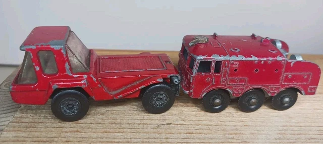 BOÎTE D'ALLUMETTES VINTAGE Lesney n°37 Dodge camion à bétail jaune