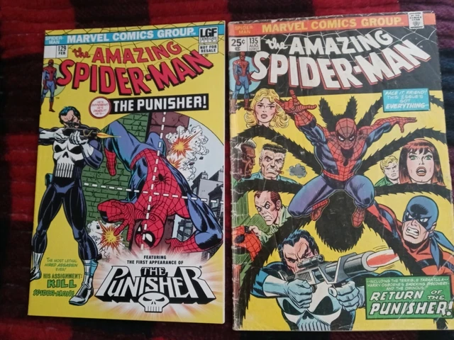The Amazing Spider-Man #135. (Aug 1974) ✨2nd Appearance of The Punisher! Marvel