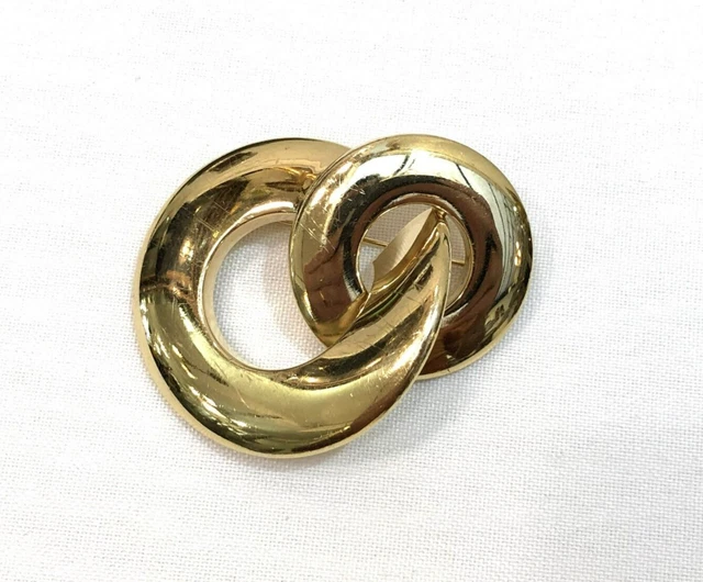 Broche Vintage GROSSE De 1971 - Métal Doré - Parfait état (TBE) - Pièce De Collection Signée