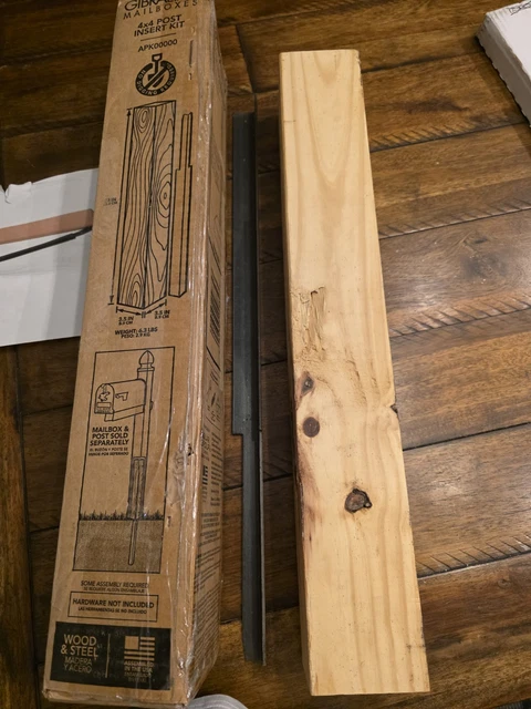 Decorative Cedar Wood Mailbox Post (6x6) - Wilray Designs