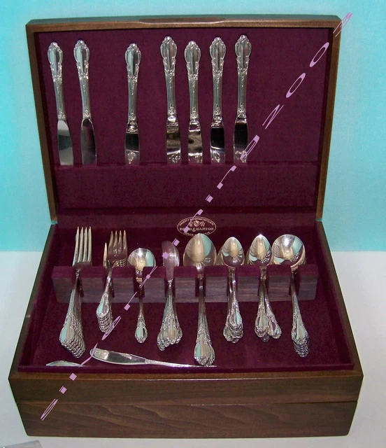 1881 Rogers Enchantment Silverware Chest And Set Silver Plate