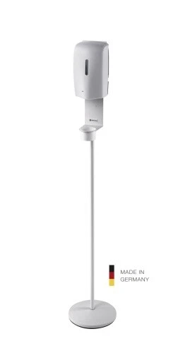K&M 80329 Desinfektionsmittelständer incl Sensorspender weiß
