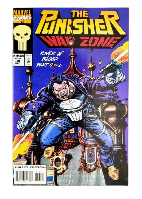 The Punisher War Zone River Of Blood Part 4 Of 6 Comic Vol 1 #34  Marvel 1994