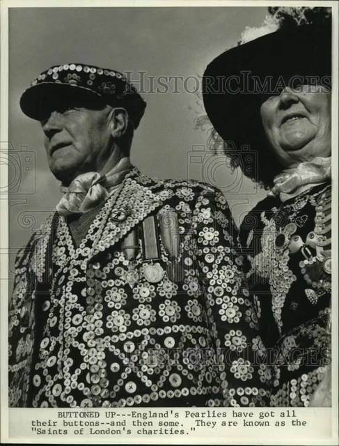 Press Photo England's Pearlies also known as "Saints of London's Charities"