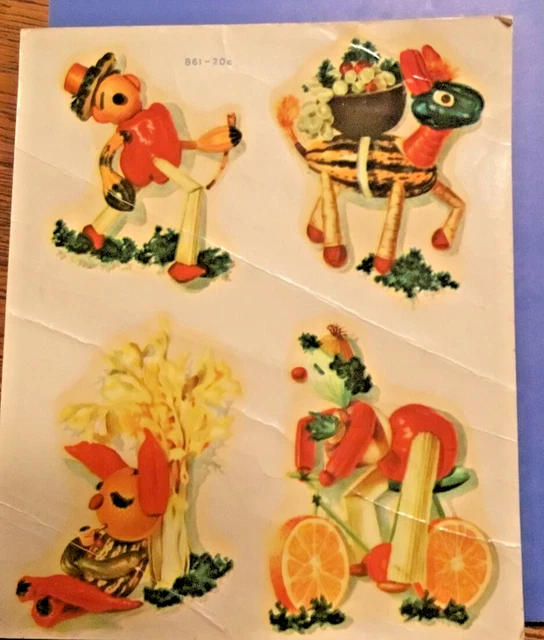 Halloween - Decoración de transferencia de calcomanías vintage Meyercord Chicago - 1930 década 1940