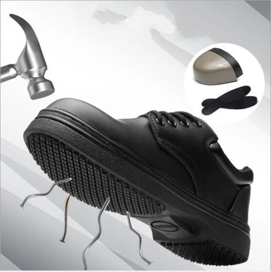 SAFETY CHEF’S FOOD Industry Work Shoes Catering Hospital Black Anti