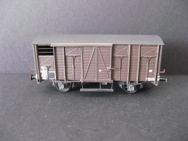 Wagon Plat HAXO Porte Voitures - Laiton/AMF87 - Kit Monté Pour Maquette Ferroviaire
