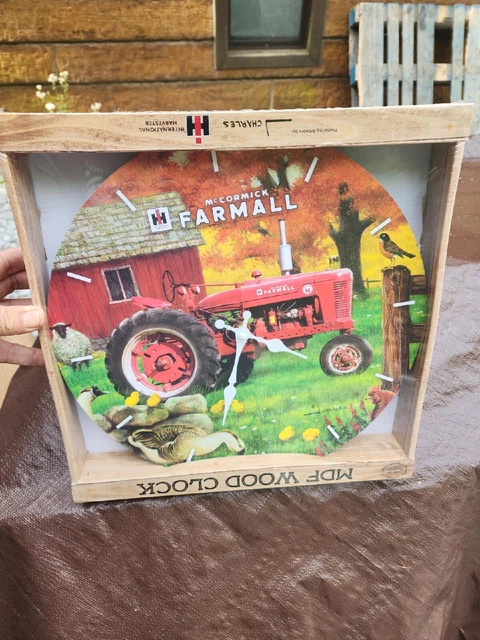 International Harvester MDFwood Clock Artwork By J. Charles