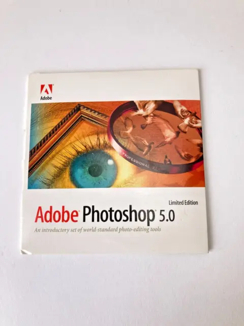 Adobe Photoshop 5.0 Limited Edition CD w/Serial Number for Mac & PC