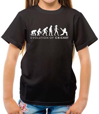 Evoluzione della donna-Cricket-Bambini T-Shirt-ceneri Giocatore di Cricket World Cup