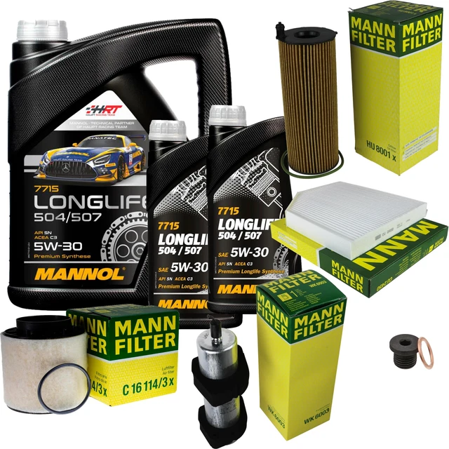 Kit D'entretien Inspection MANNOL Combi LL 5W30 Pour Audi A4 B7 2.0 TDI 16V 121-170 PS - Neuf Complet