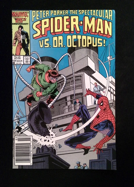 Spectacular Spider-Man #124  MARVEL Comics 1987 VF/NM NEWSSTAND