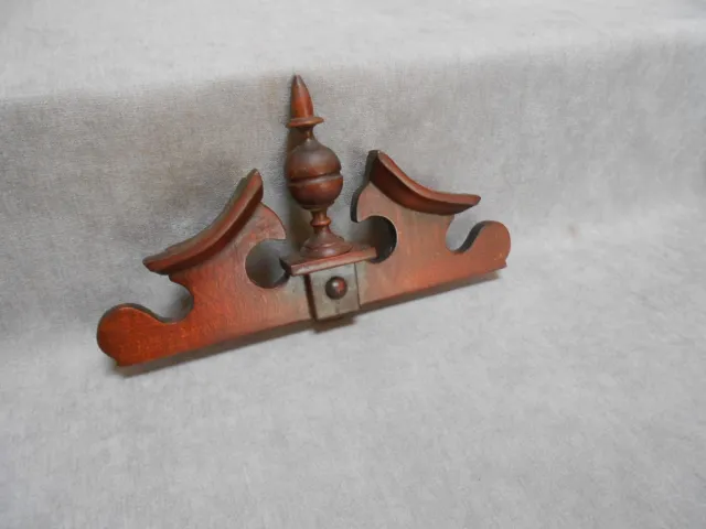 VINTAGE French beech WOOD Carved Ornament Fronton Pediment