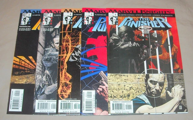 PUNISHER (2001 Marvel Knights Series) Lot 1-5 Garth Ennis Steve Dillon 1 2 3 4 5