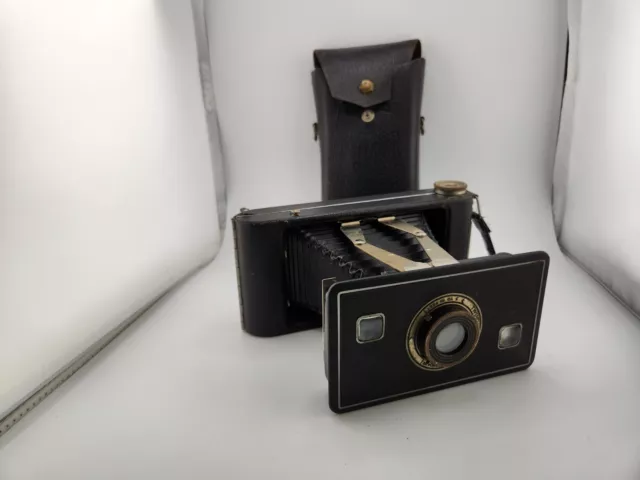 Vintage Jiffy Kodak Series II Six 16 Folding Camera - Twindar Lens w/case