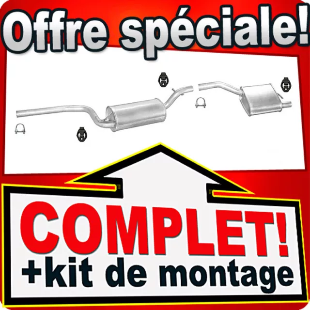 Ligne pot d'échappement pour FORD FOCUS MK1 1.6 16V Hayon Silencieux