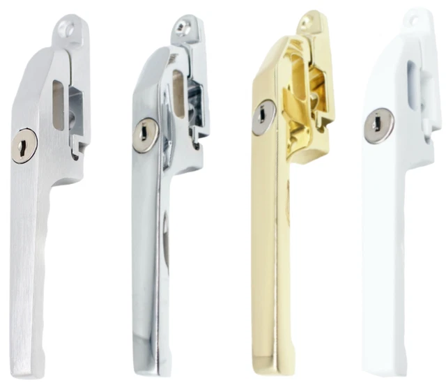 WINDOW FASTENER LOCKING Handle Wooden Timber Windows includes Key Wedge ...