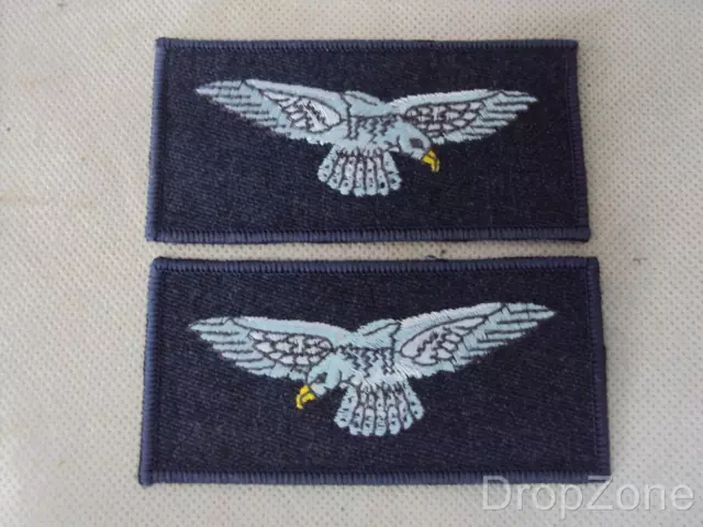 NEW Current Pair of RAF Royal Air Force Eagle Cloth Shoulder Badges / Patches