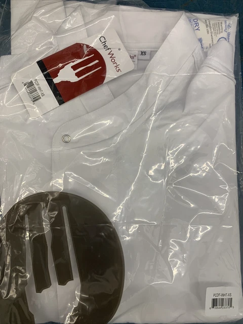 Chef Works White Chefs coat / Jacket Cool Vent Executive L/S -SIZE XS Brand new!