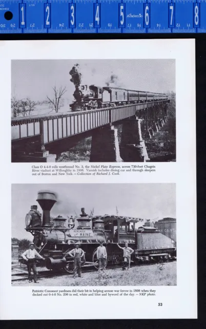 CONNEAUT YARDMEN & CHAGRIN RIVER VIADUCT Nickel Plate Road-Railroad History