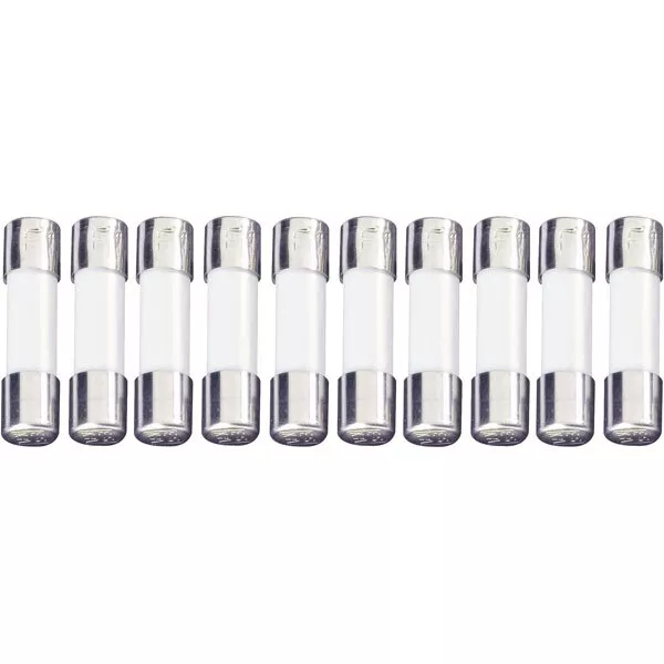 ESKA 520.525 Rapide Coup Céramique Micro Fusible 5 x 20mm 6.3A 250V, Lot De 10