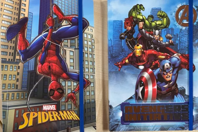 Avengers Spiderman Notizbuch A5 Notizblock Tagebuch Schule Schreibwaren Marvel