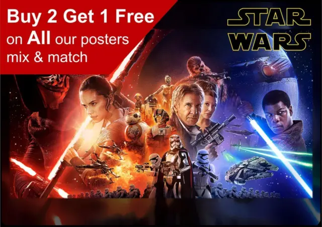 Star Wars Movie Poster A5 A4 A3 A2 A1