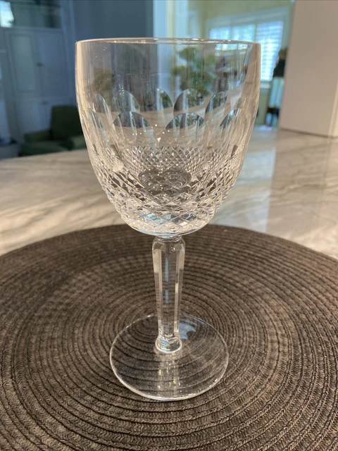 Waterford Crystal Colleen, Tall Stem, Thumbprints: Water Goblet (s), 7"