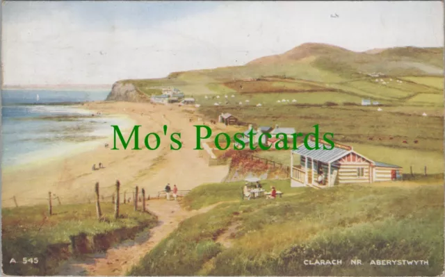Wales Postcard - Clarach Near Aberystwyth    RS25590