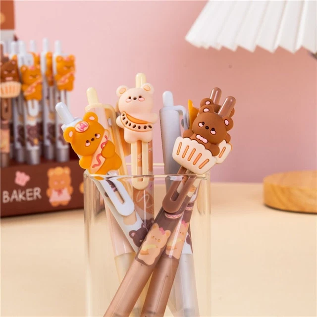 Lot De 4 Stylos Multicolores à Bouton Pression - Design Halloween (fantôme, Momie...), 4 Couleurs