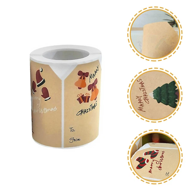 Pegatinas de regalo de Navidad pegatinas de Navidad pegatinas de natividad papel Kraft