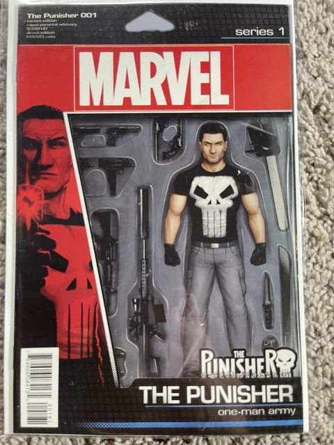 The Punisher #1C Vol 11 Action Figure Cover Variant One-Man Army July2016 Marvel
